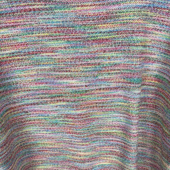 Anthropologie Saturday Sunday Sweatshirt Top Small Cropped Rainbow Short Sleeve - Picture 4 of 8